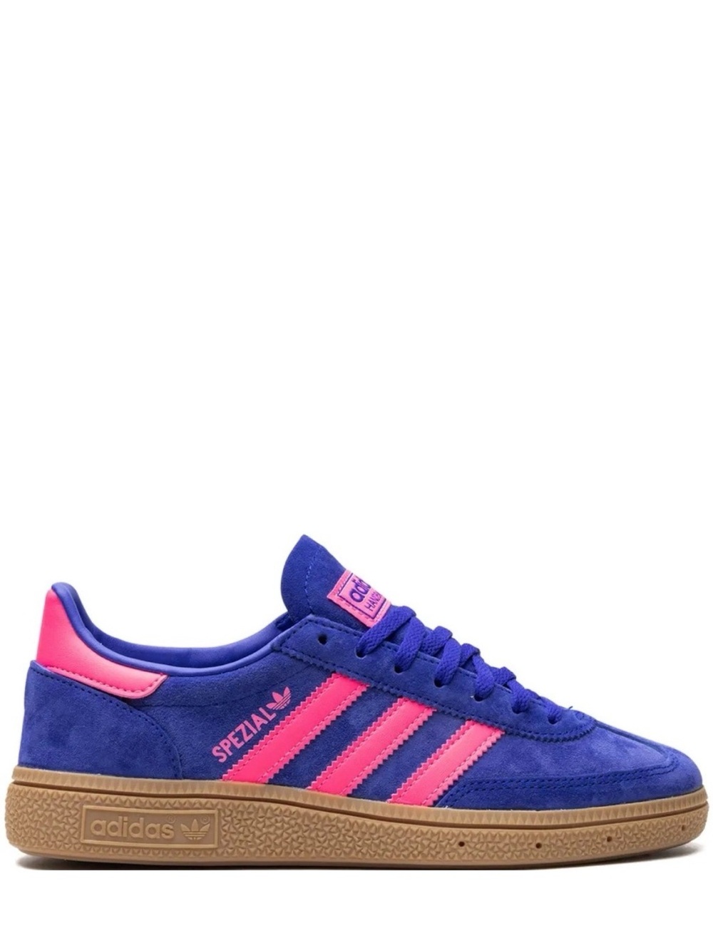 adidas Sneakers with Navy and Pink Stripes and Gum Soles